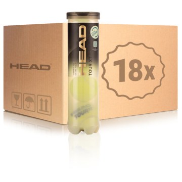 Cartone da 18 tubi Head TOUR XT All Court (EX ATP) tubo da 4 - TOURXTHEAD